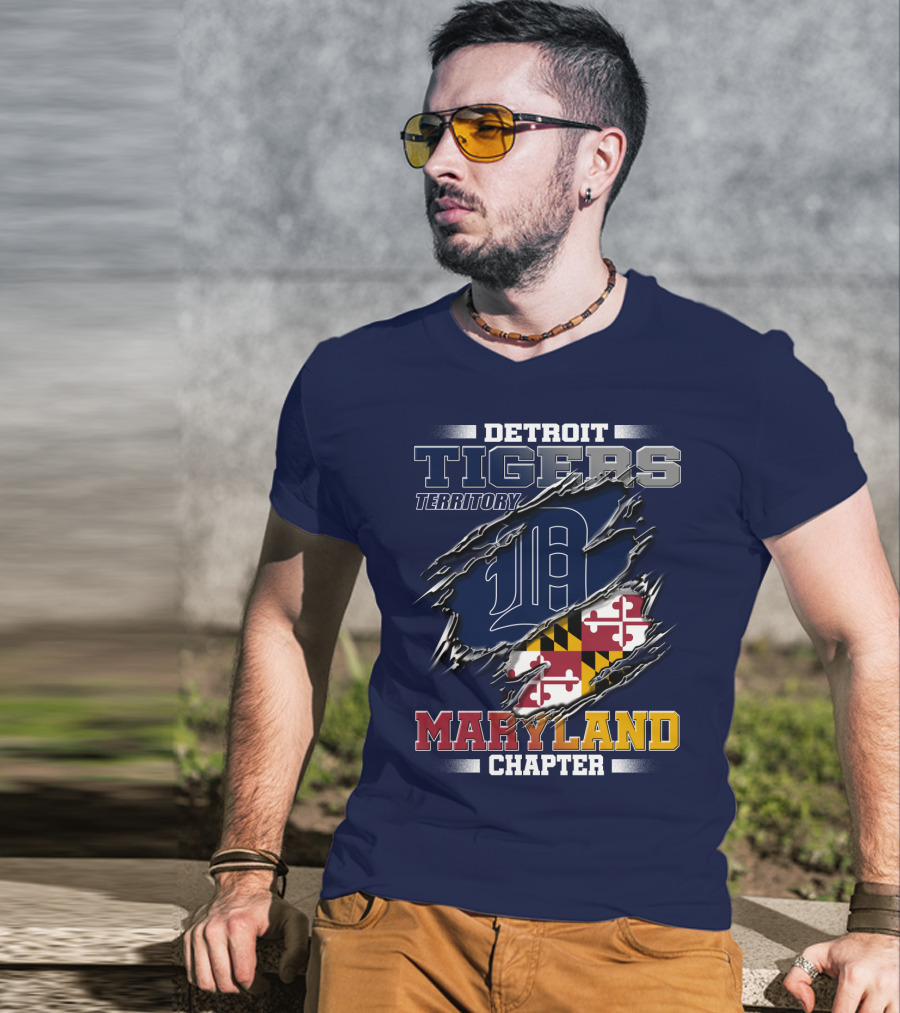 Detroit Tigers Territory Maryland Chapter T-Shirt