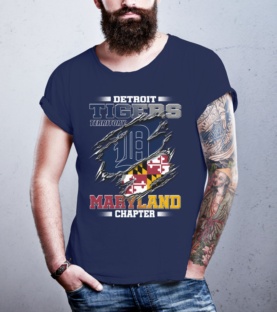 Detroit Tigers Territory Maryland Chapter T-Shirt
