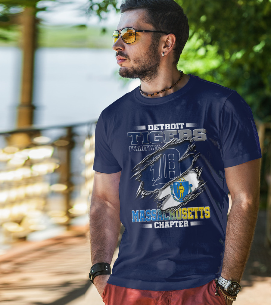 Detroit Tigers Territory Massachusetts Chapter T-Shirt