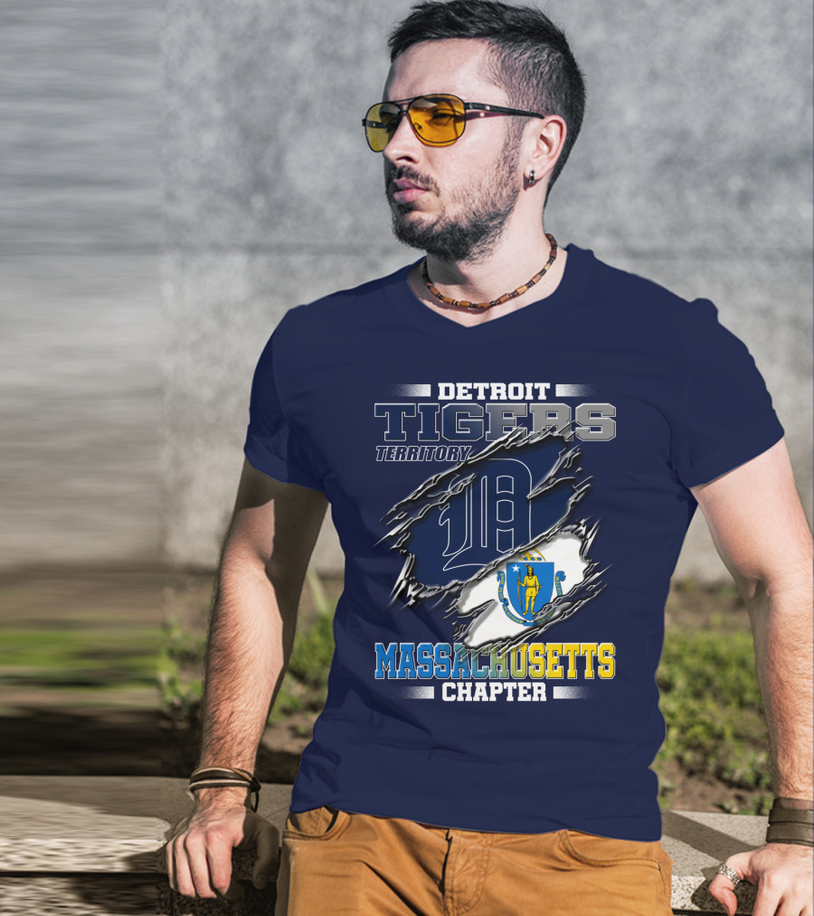 Detroit Tigers Territory Massachusetts Chapter T-Shirt