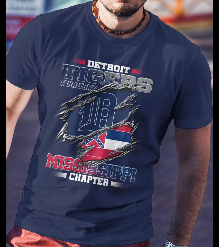 Detroit Tigers Territory Mississippi Chapter T-Shirt