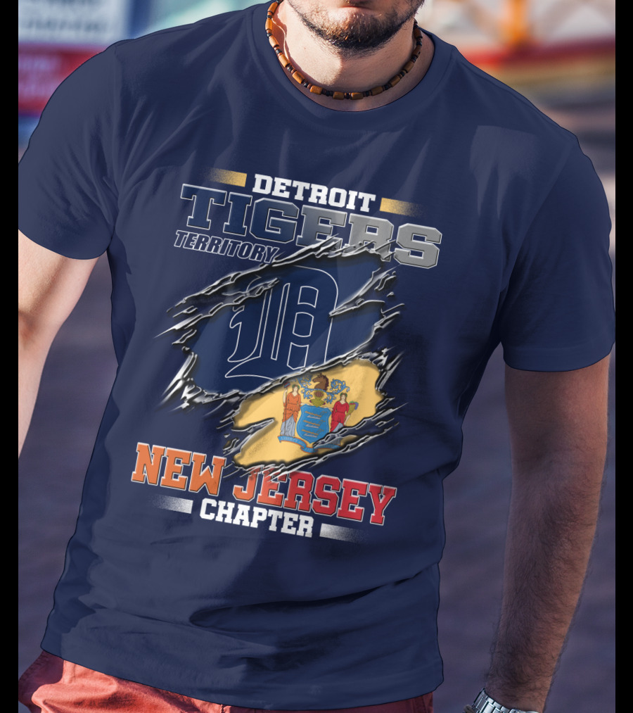 Detroit Tigers Territory New Jersey Chapter T-Shirt