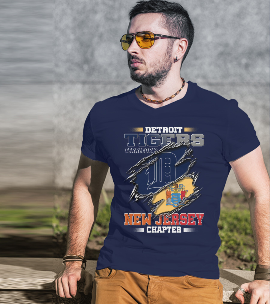Detroit Tigers Territory New Jersey Chapter T-Shirt