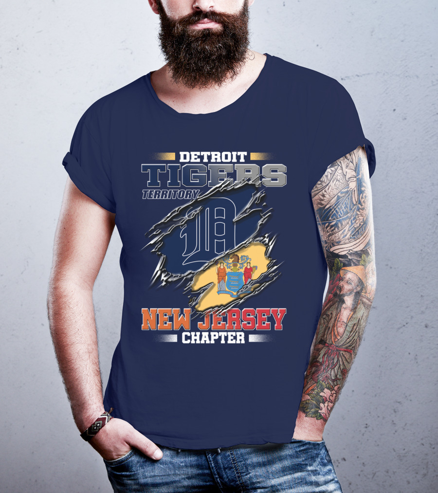 Detroit Tigers Territory New Jersey Chapter T-Shirt