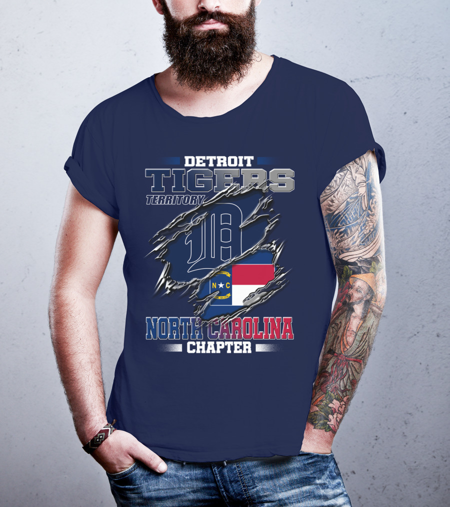 Detroit Tigers Territory North Carolina Chapter T-Shirt