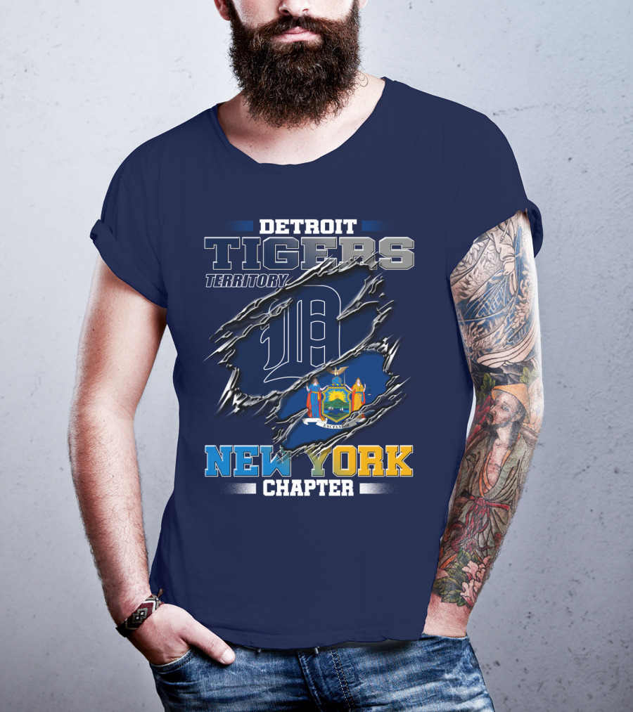 Detroit Tigers Territory New York Chapter T-Shirt