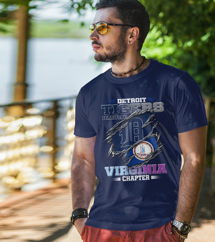 Detroit Tigers Territory Virginia Chapter T-Shirt