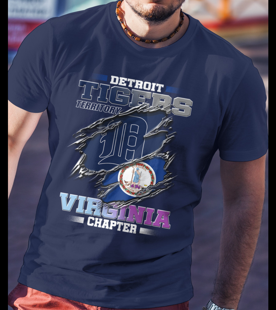 Detroit Tigers Territory Virginia Chapter T-Shirt