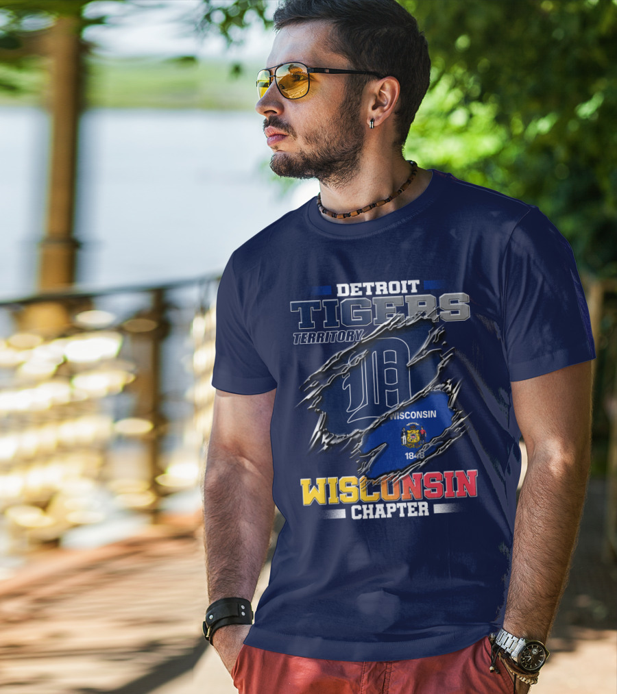 Detroit Tigers Territory Wisconsin Chapter 1848 T-Shirt
