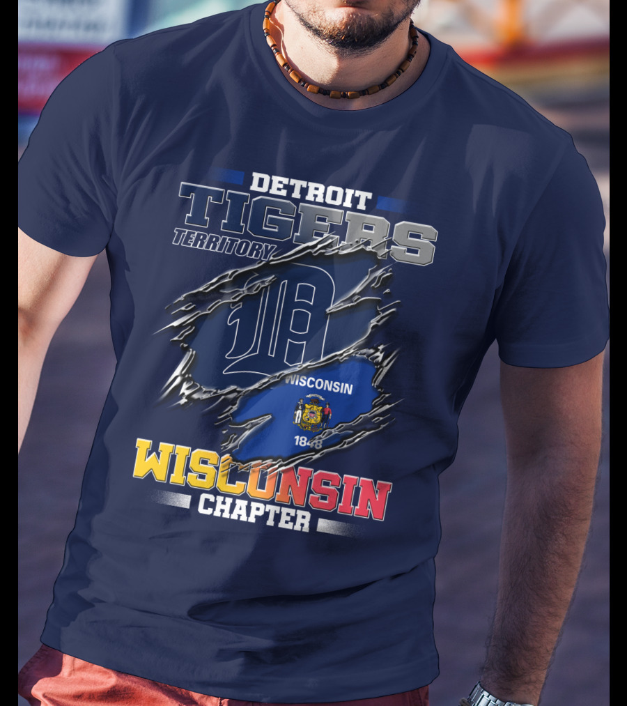 Detroit Tigers Territory Wisconsin Chapter 1848 T-Shirt
