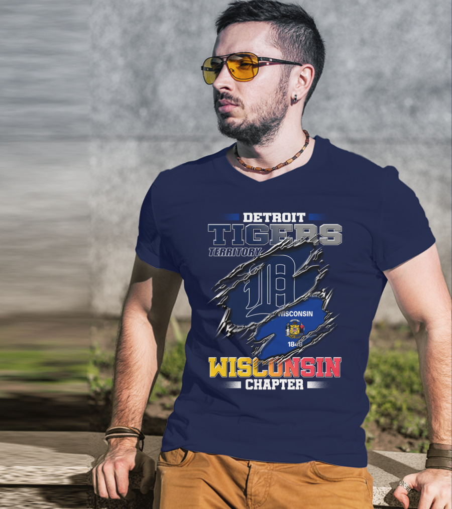 Detroit Tigers Territory Wisconsin Chapter 1848 T-Shirt