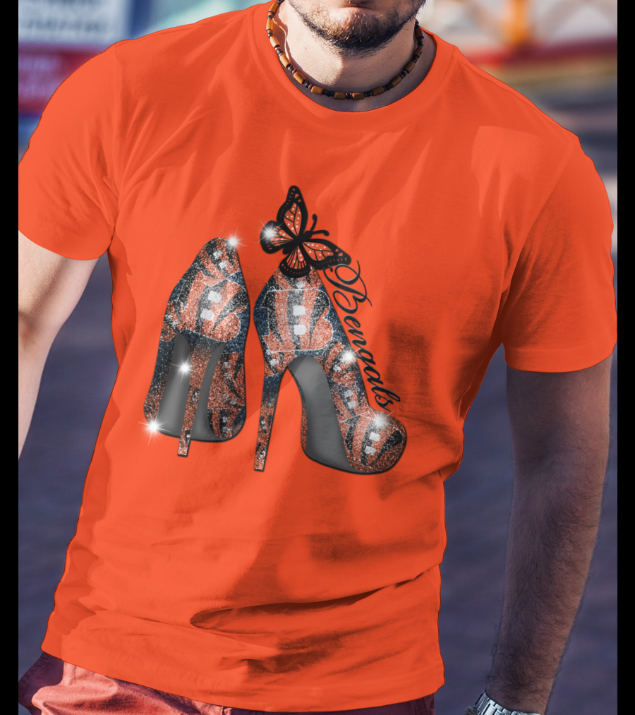 Bengals High Heels Butterfly T-Shirt
