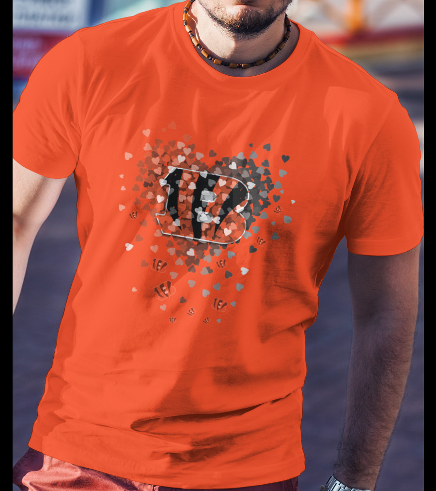 Cincinnati Bengals Heart T-Shirt