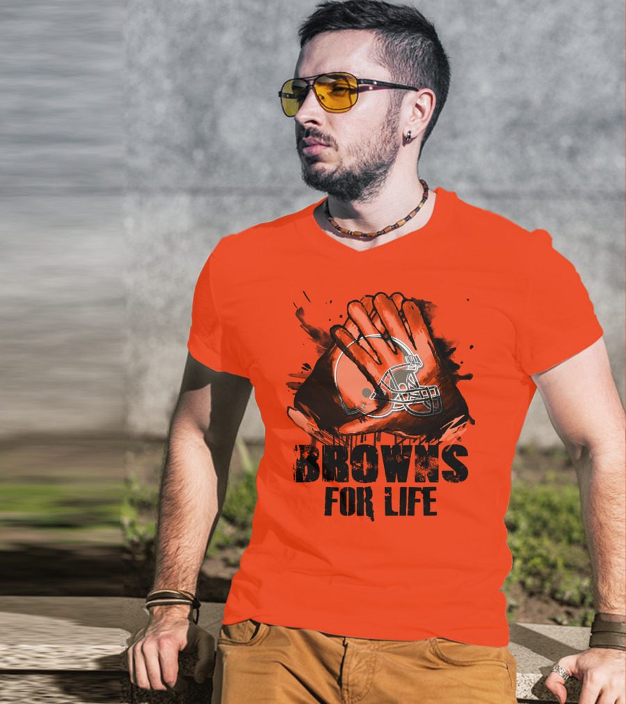 Browns For Life Cleveland Browns T-Shirt