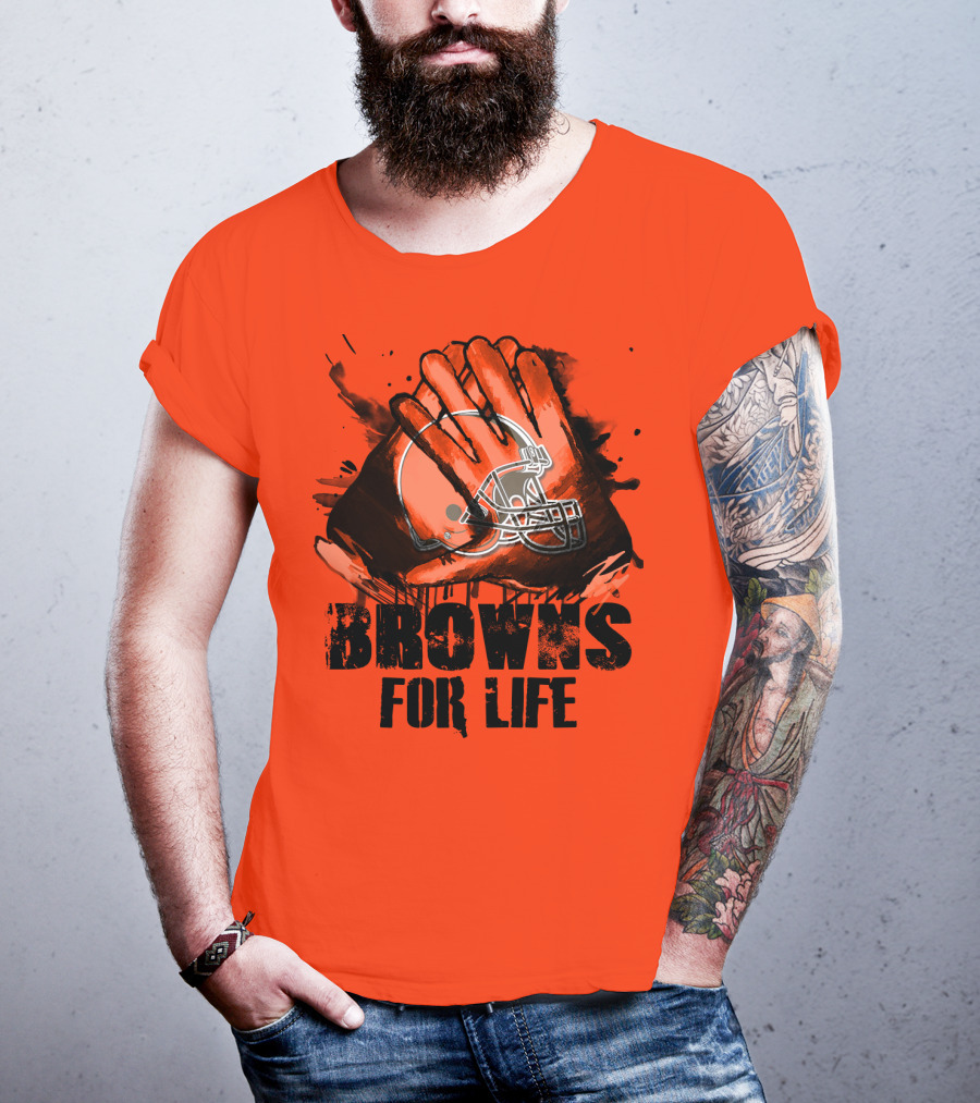 Browns For Life Cleveland Browns T-Shirt