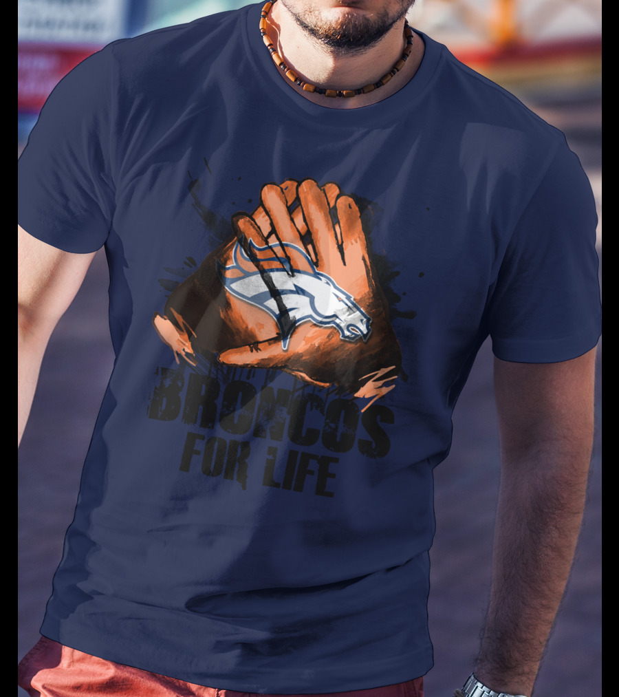Broncos For Life Denver Broncos Glove T-Shirt