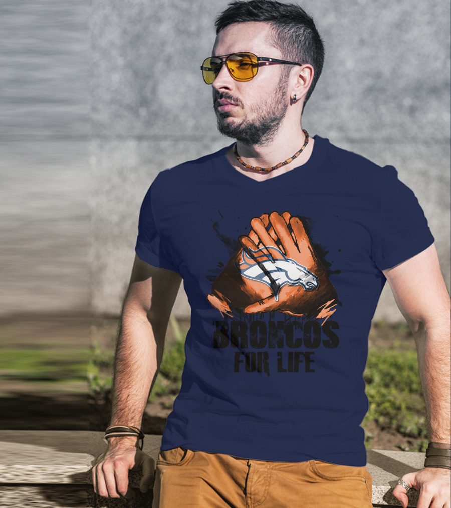 Broncos For Life Denver Broncos Glove T-Shirt