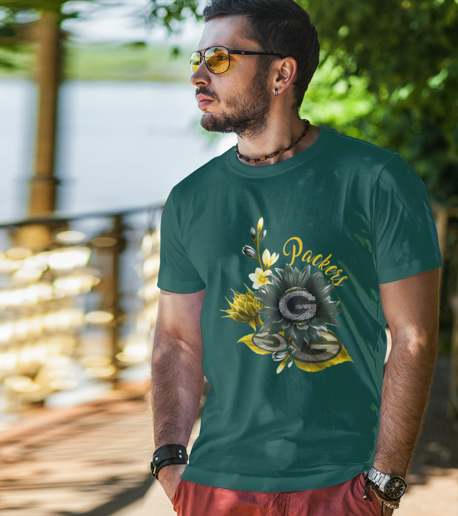 Packers G Floral Green Bay Packers T-Shirt