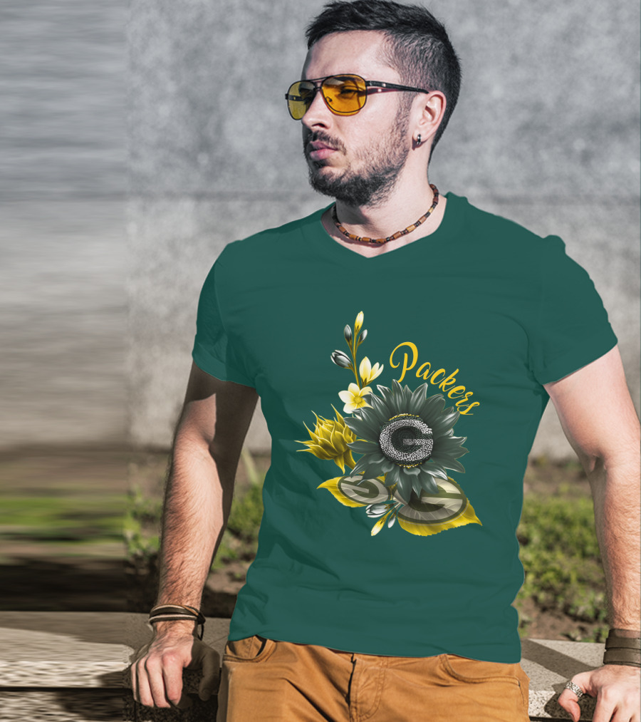 Packers G Floral Green Bay Packers T-Shirt