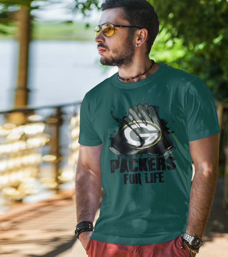 Packers For Life Green Bay Packers G T-Shirt