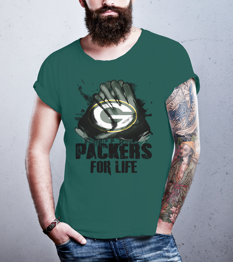 Packers For Life Green Bay Packers G T-Shirt