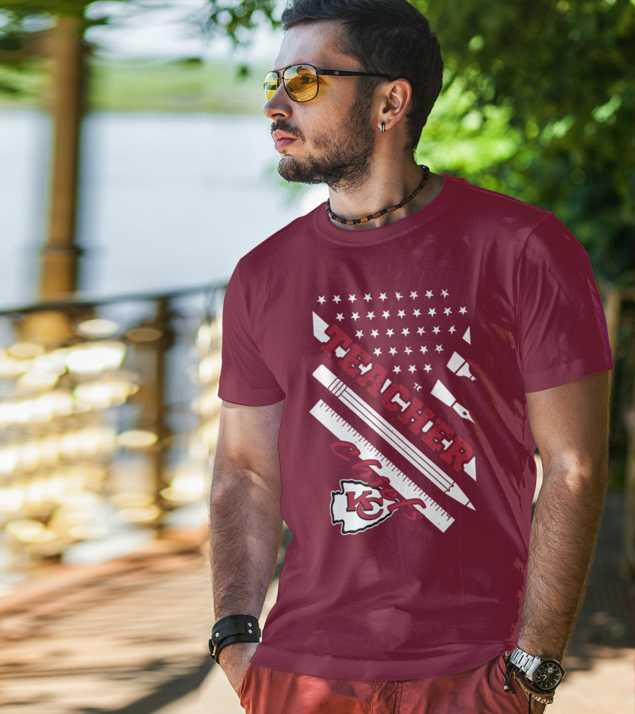 Kansas City Chiefs Teacher Stars And Stripes T-Shirt