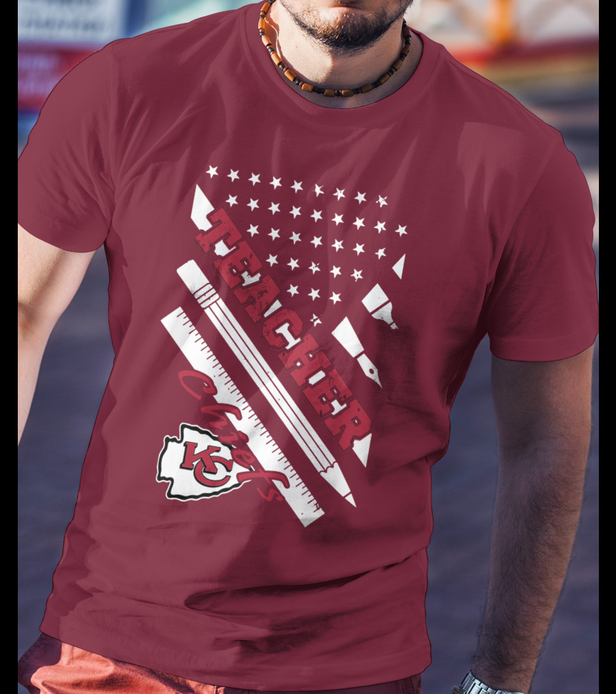 Kansas City Chiefs Teacher Stars And Stripes T-Shirt
