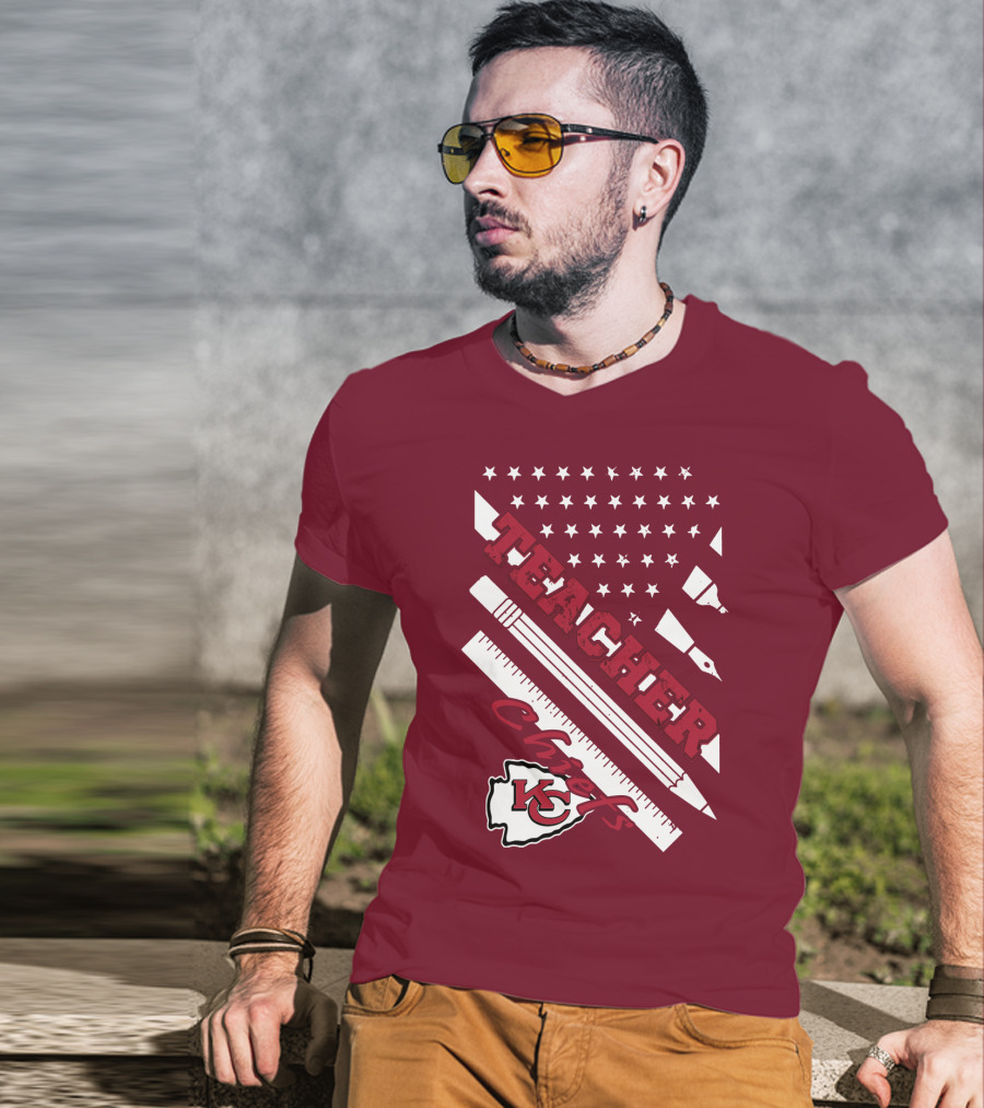 Kansas City Chiefs Teacher Stars And Stripes T-Shirt