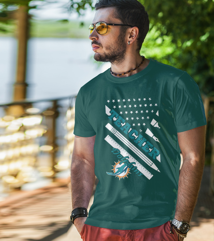 Teacher Miami Dolphins T-Shirt