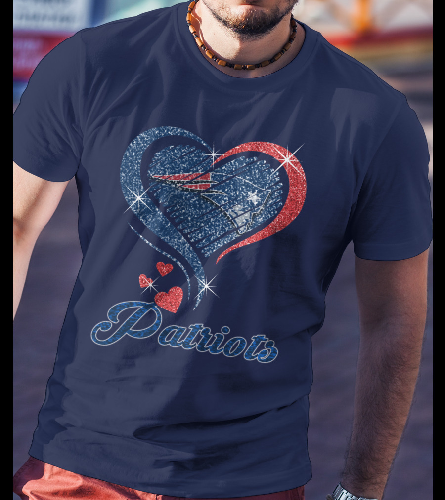 Patriots Heart Glitter T-Shirt
