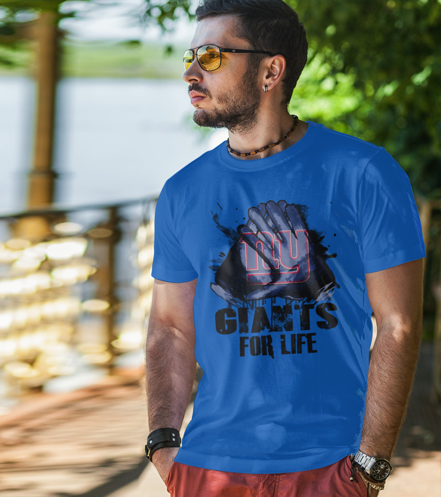 Newyork Giants For Life Ny Giants Fan Gear T-Shirt