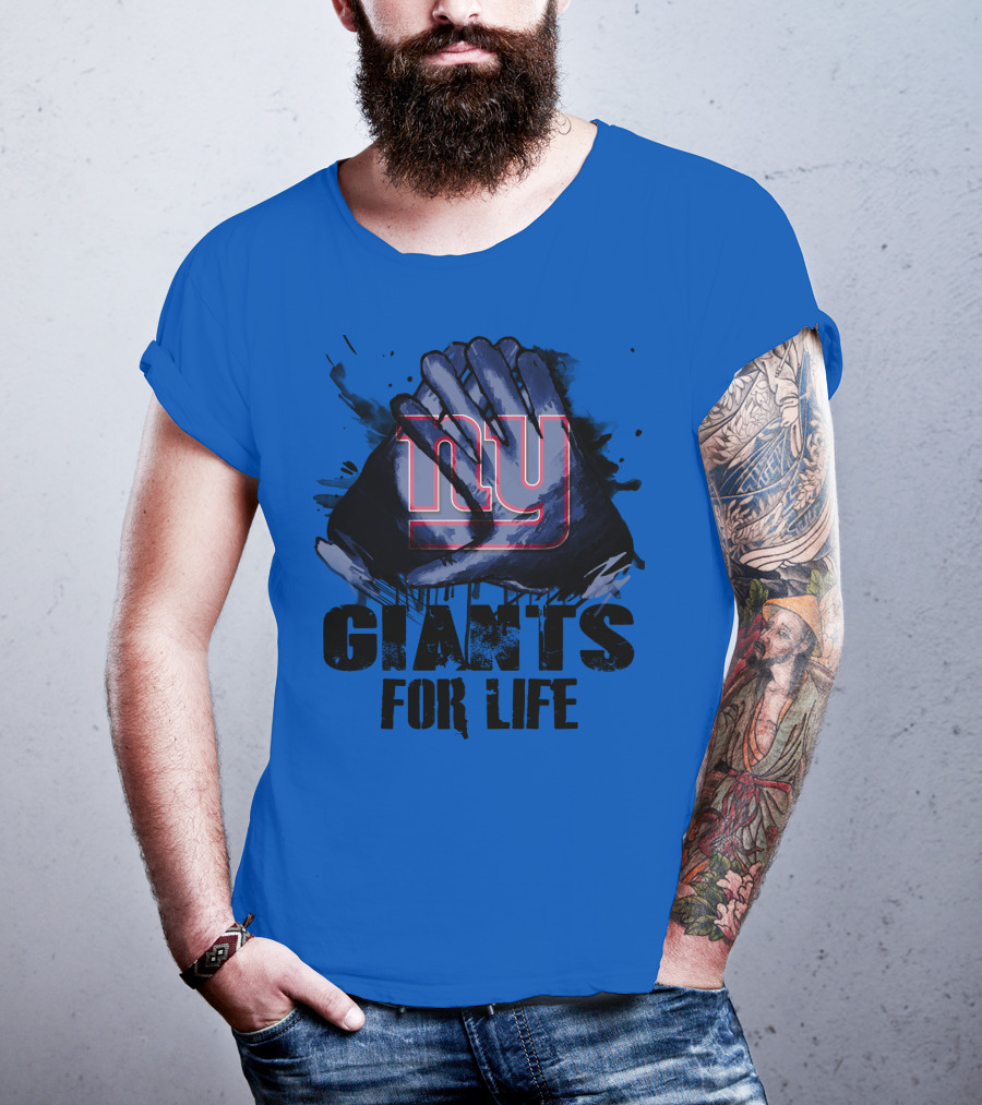 Newyork Giants For Life Ny Giants Fan Gear T-Shirt