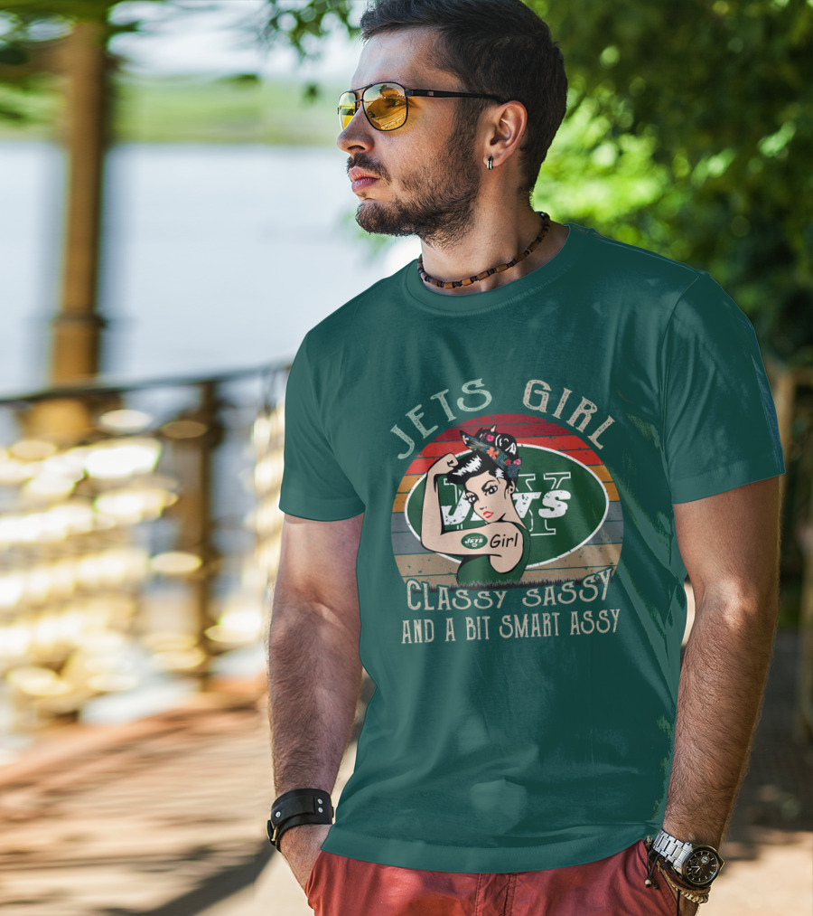 Jets Girl Classy Sassy And A Bit Smart Assy T-Shirt