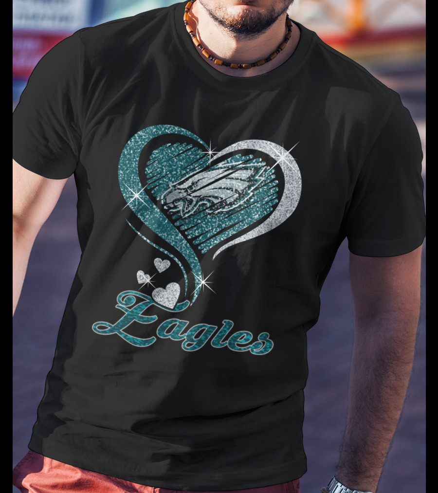 Philadelphia Eagles Heart T-Shirt