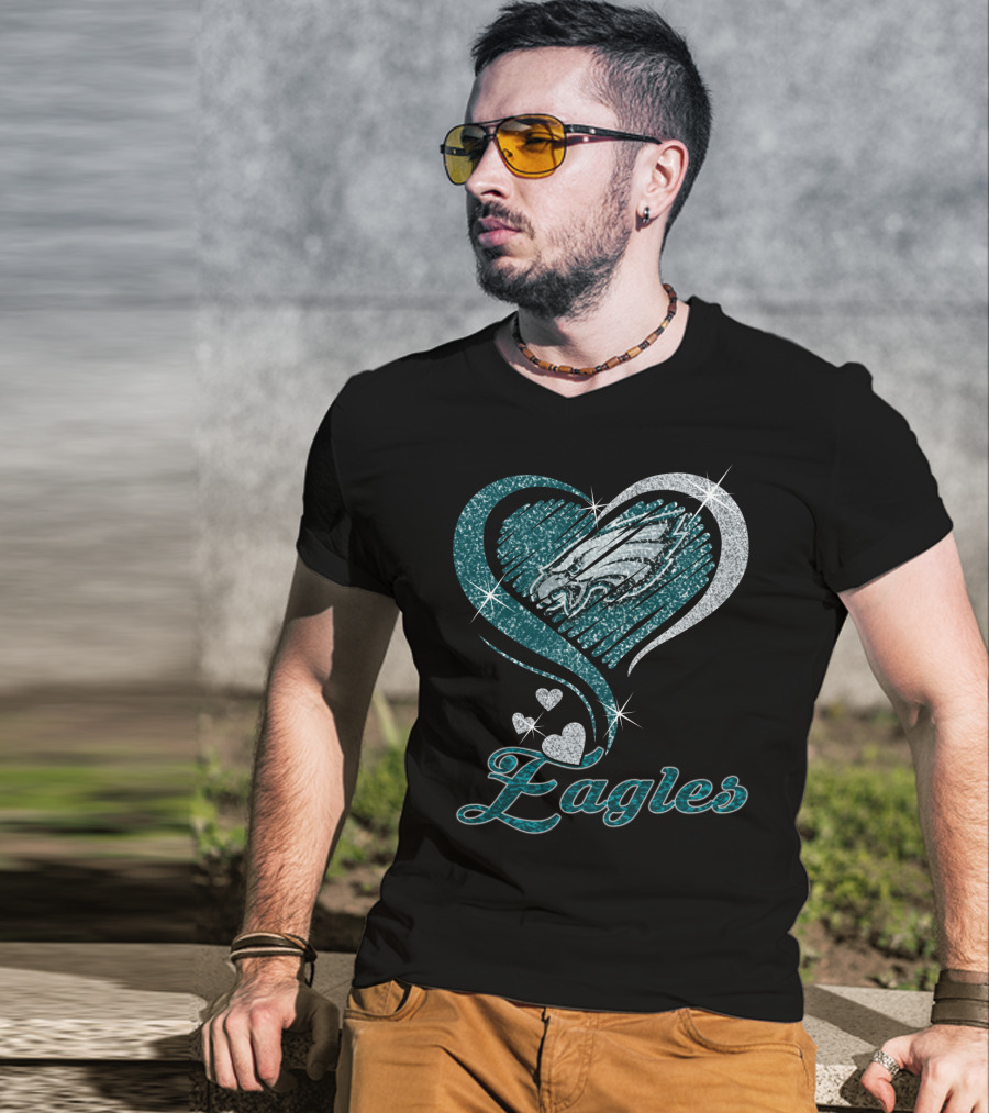 Philadelphia Eagles Heart T-Shirt
