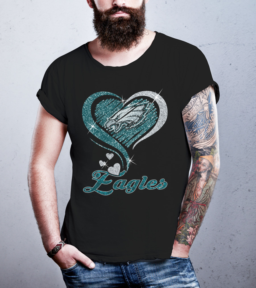 Philadelphia Eagles Heart T-Shirt