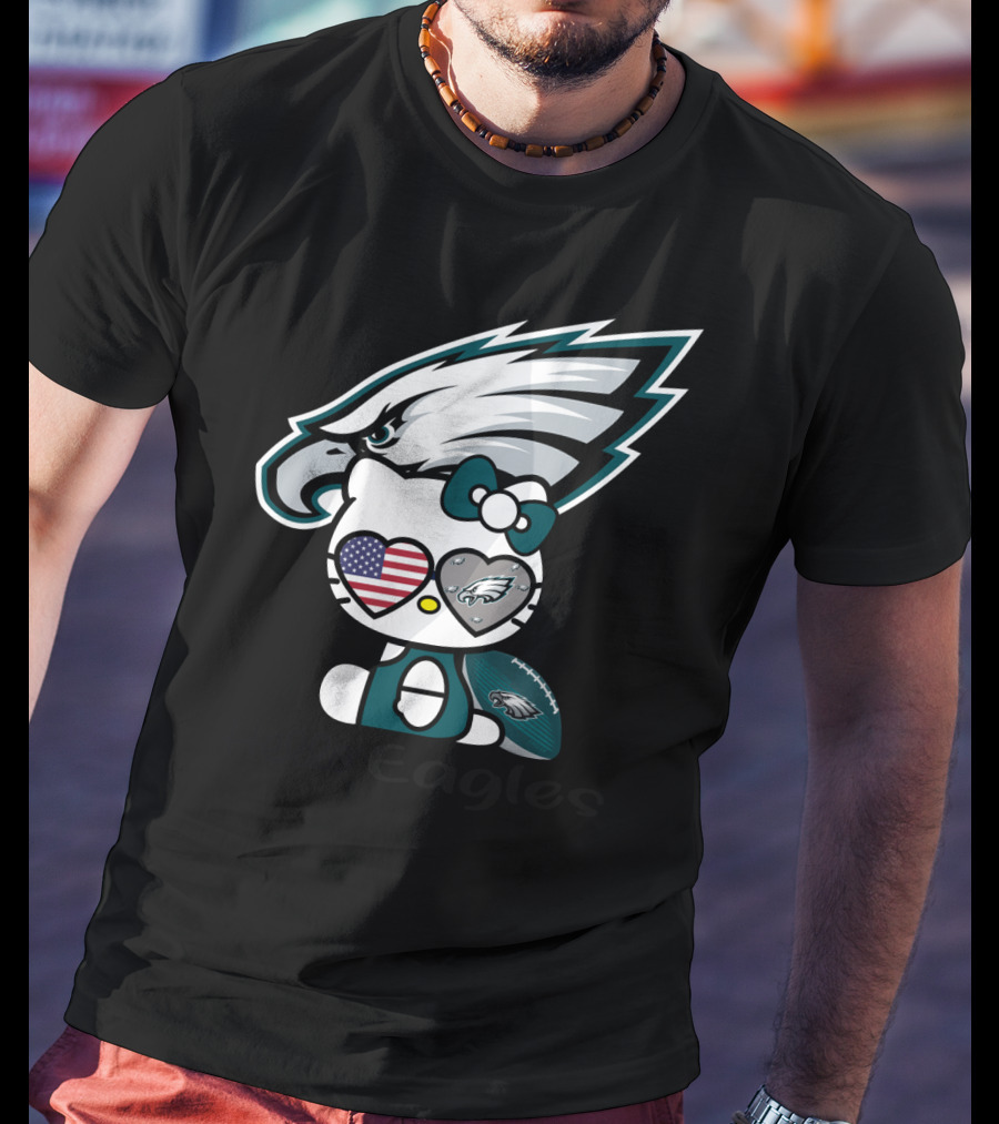 Hello Eagles Philadelphia Eagles Football Team Fan T-Shirt