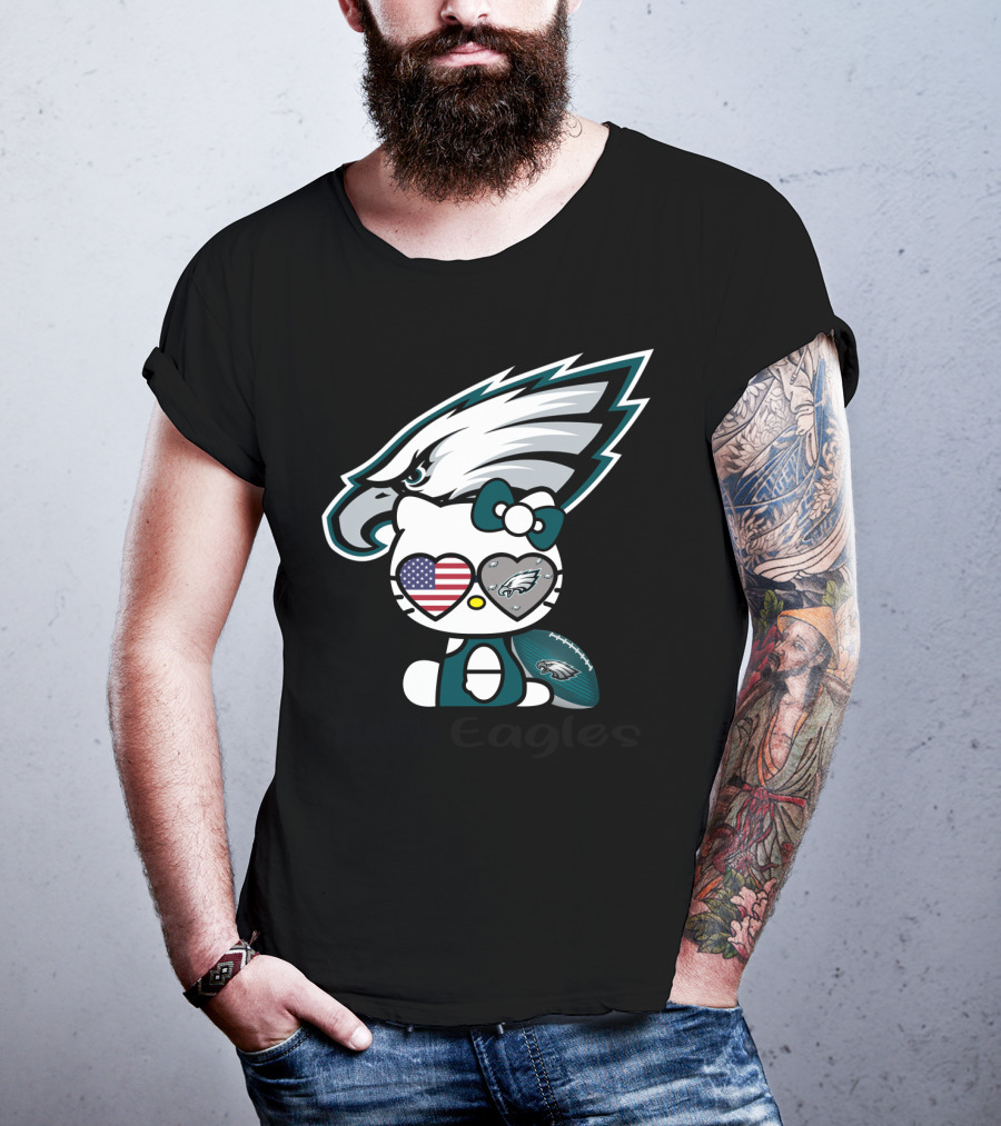 Hello Eagles Philadelphia Eagles Football Team Fan T-Shirt