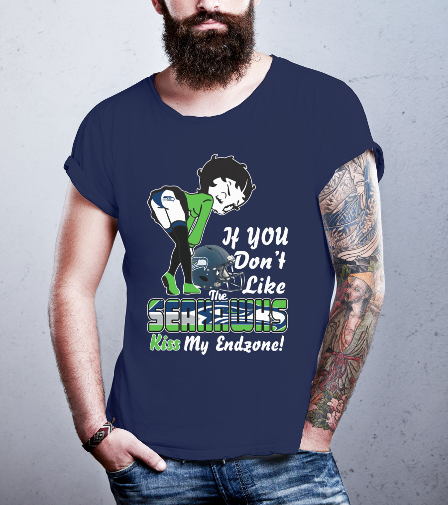 If You Don't Like The Seahawks Kiss My Endzone T-Shirt