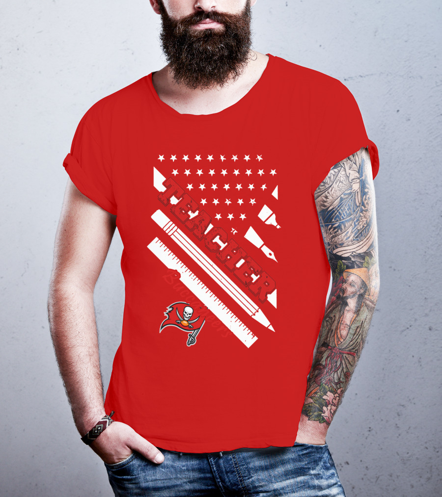 Teacher Tampa Bay Buccaneers Flag T-Shirt