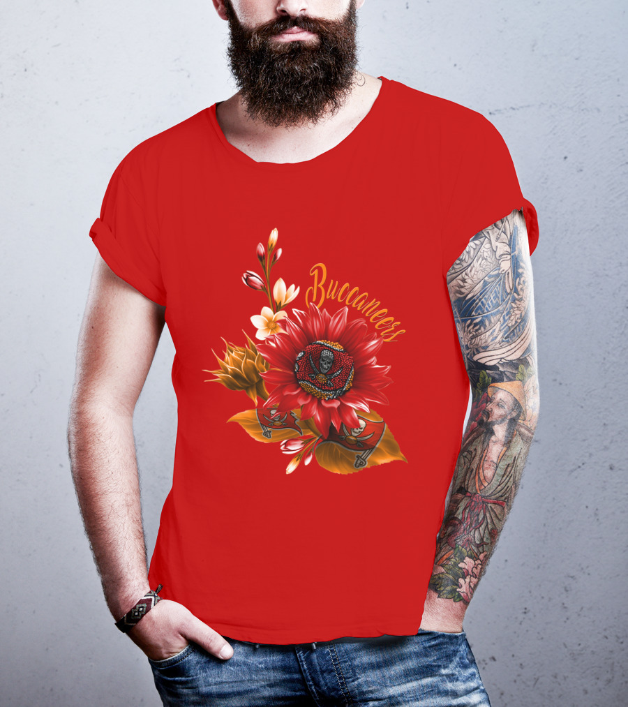 Buccaneers Floral Skull T-Shirt