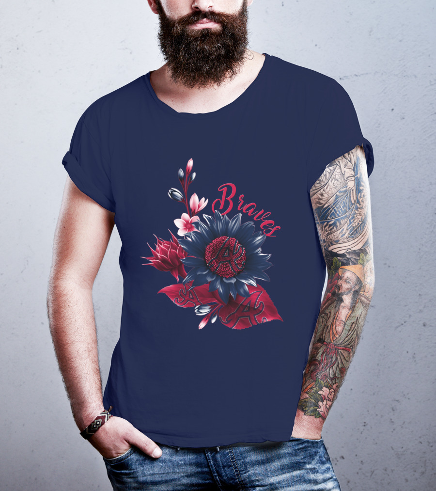 Atlanta Braves Floral A T-Shirt