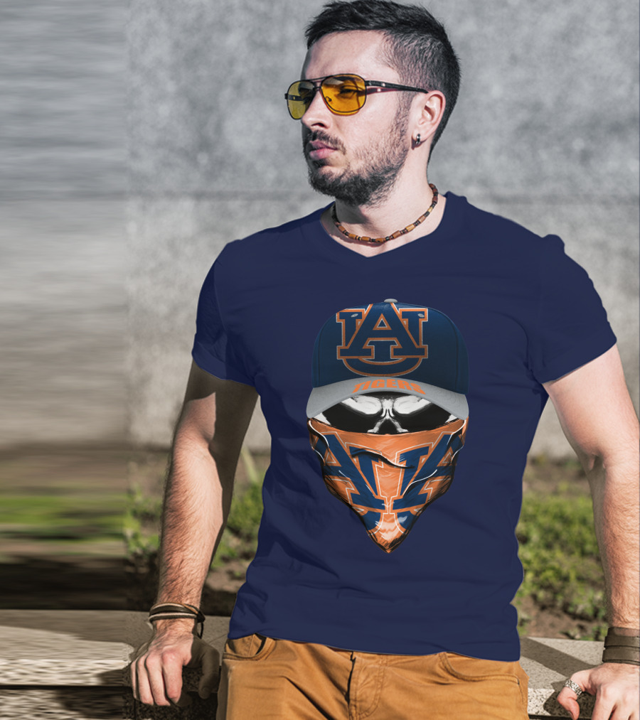 Auburn Tigers Au Logo Hat And Bandana Combo T-Shirt