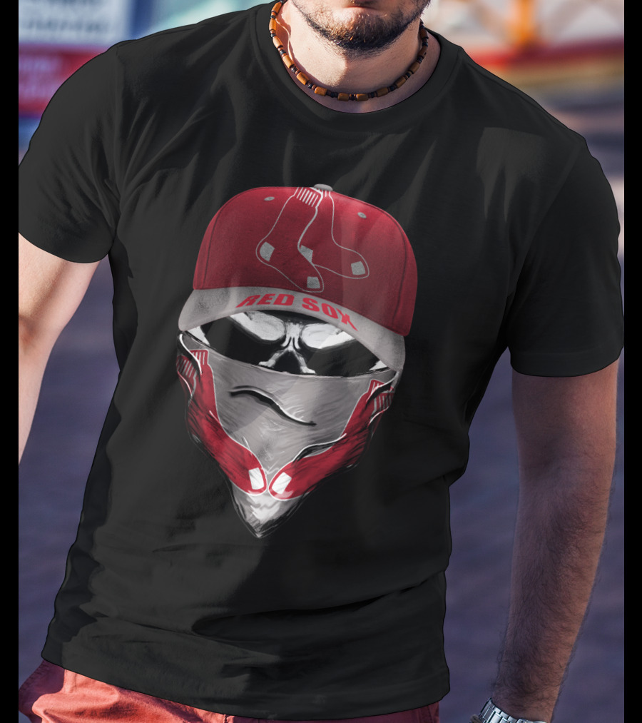 Boston Red Sox Cap And Bandana With Team T-Shirt