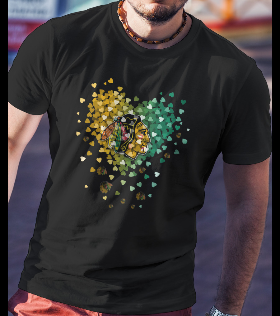 Chicago Blackhawks Hearts T-Shirt
