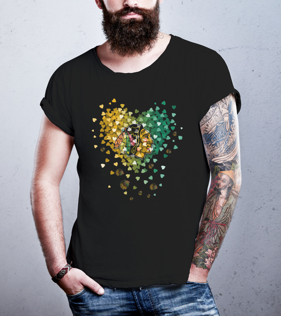 Chicago Blackhawks Hearts T-Shirt