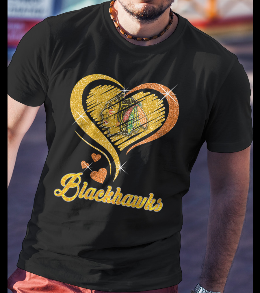 Blackhawks Heart T-Shirt