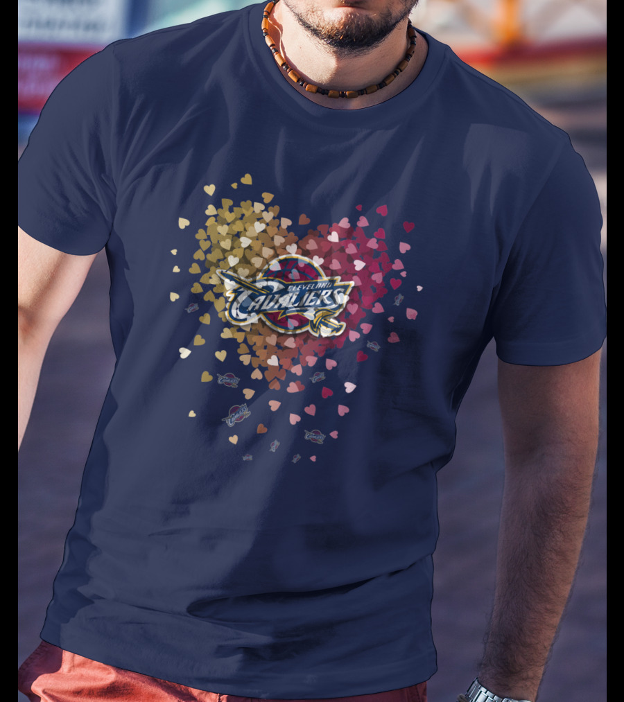 Cleveland Cavaliers Heart T-Shirt
