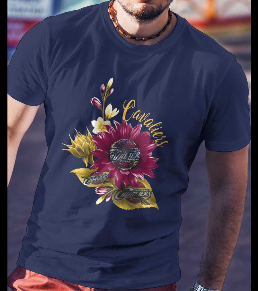 Cleveland Cavaliers Floral Basketball T-Shirt