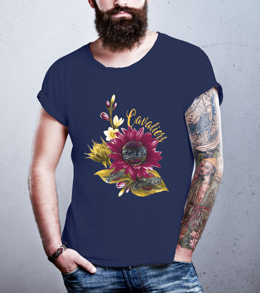Cleveland Cavaliers Floral Basketball T-Shirt